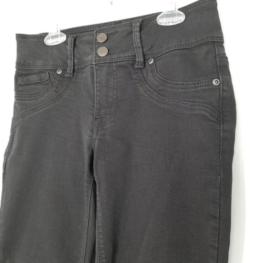 EVERMORE Ankle Zip Black Denim Skinny Leg Jeans Sz 4 - Picture 4 of 15